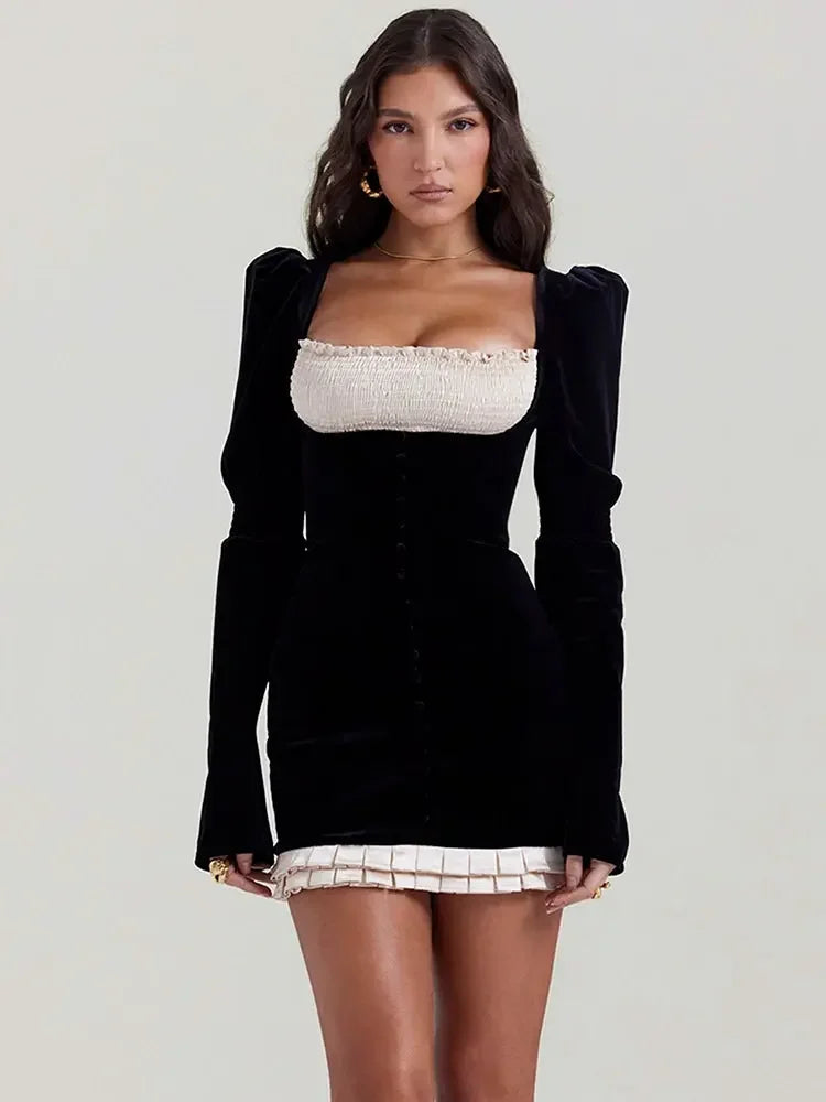 Eva Long Sleeve Mini Dress