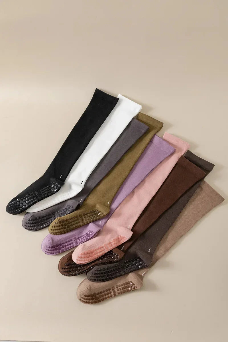 Pilates Cotton Compression Socks Anti Slip