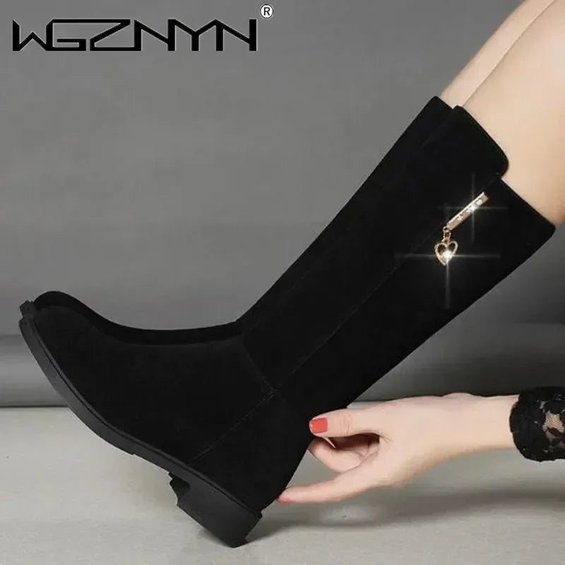 Thigh High Warm Snow Plush Snow Boots