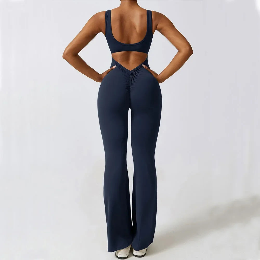 Wide Leg Sports Jumpsuit