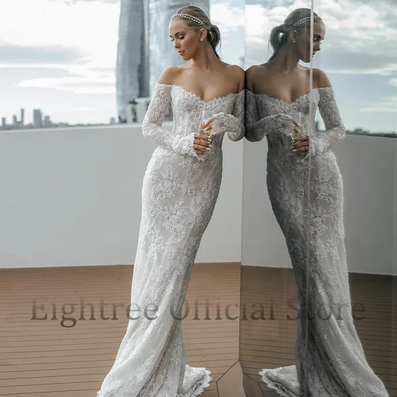 Boho Mermaid Wedding Dress