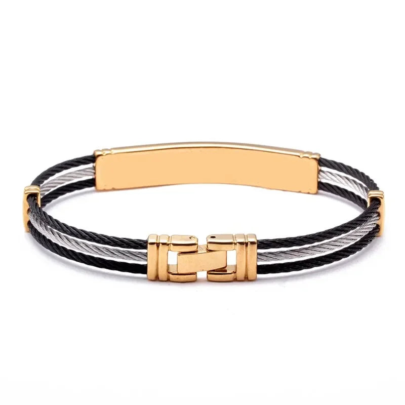 Unique Sequin Snake Chain Link Charm Bracelets Men Women Jewelry Luxury Stainless Steel female Cuff Sporty Bangles