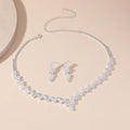 Precious Luxury Crystal Earrings & Necklace Jewelry Set