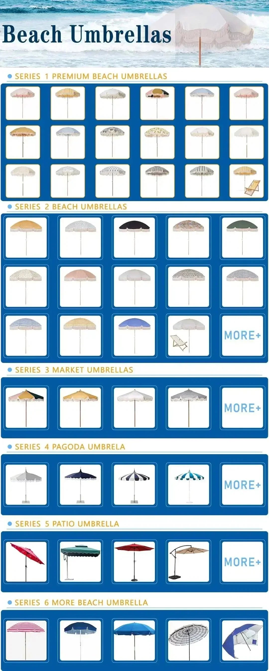 Portable BohoFringe Beach Umbrella