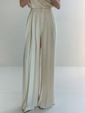 Casual Summer High Waist Wide Leg Pants