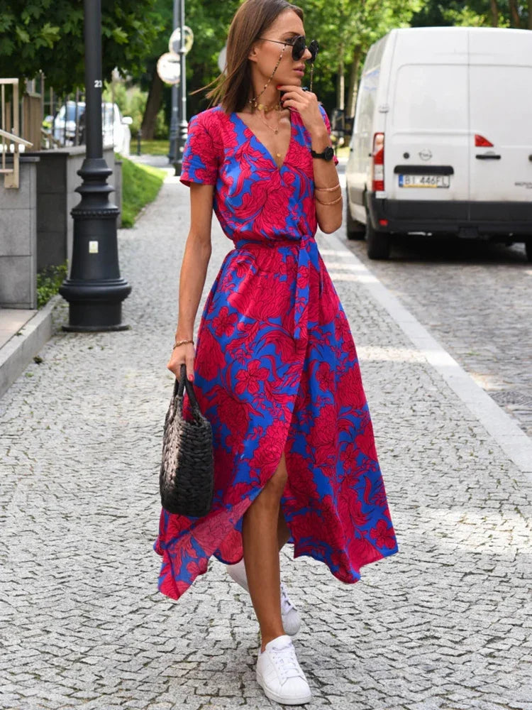Everyday Floral Print Midi Dress