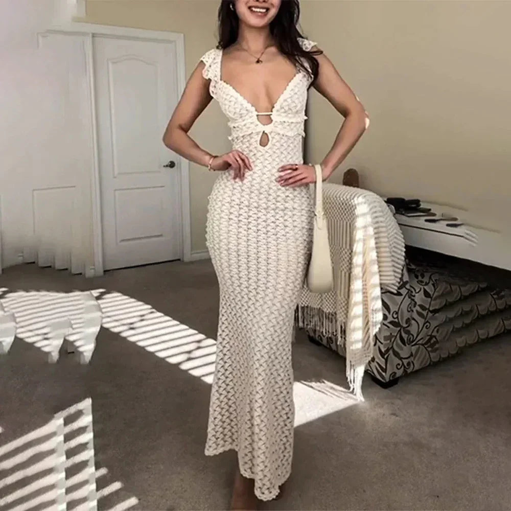 Bali Knit Maxi Beach Dress
