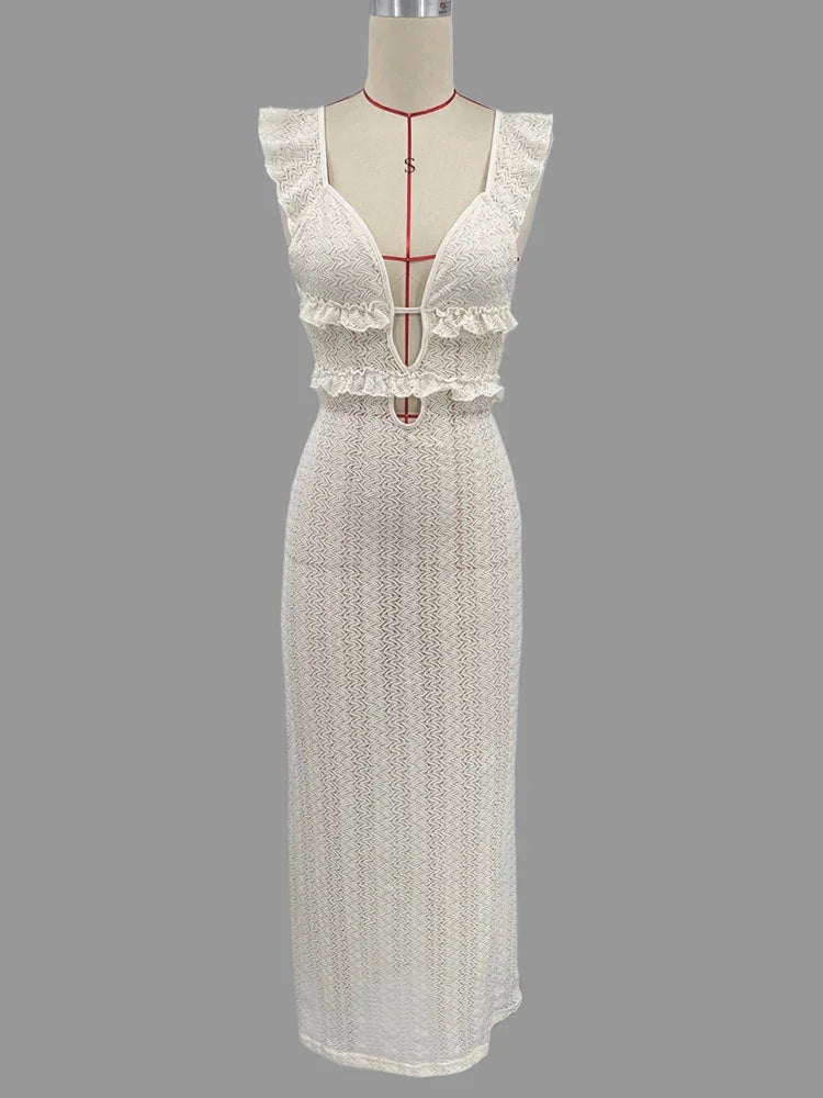 Bali Knit Maxi Beach Dress