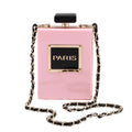 Acrylic Paris Perfume Shaped Crossbody Bag