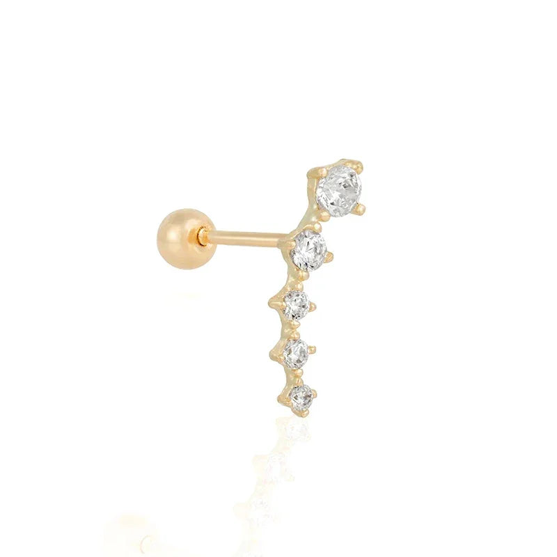 Moon Stud Earrings