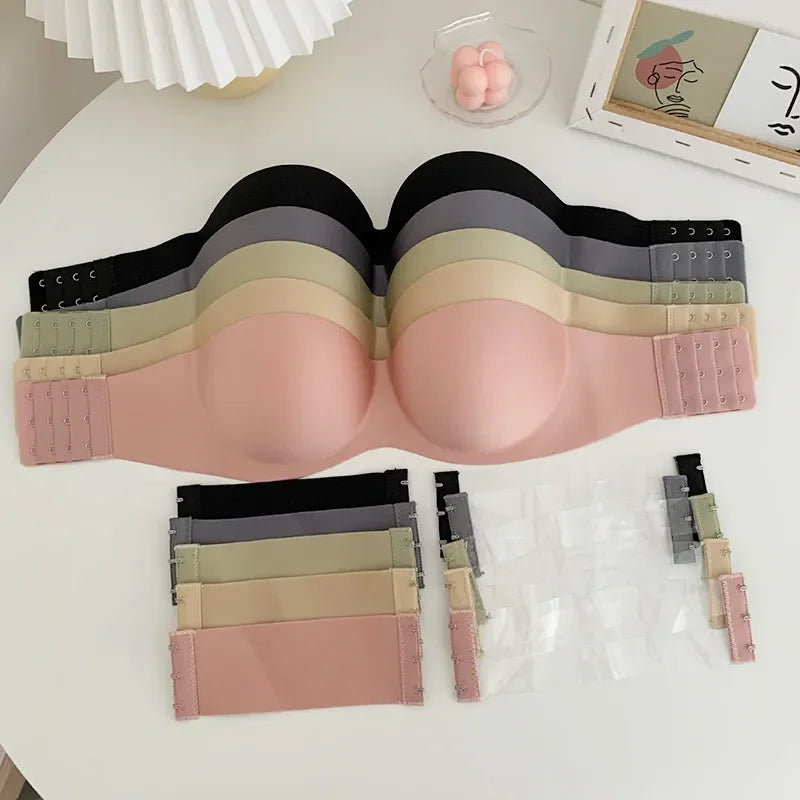 Sexy Push Up Strapless Seamless Bralette