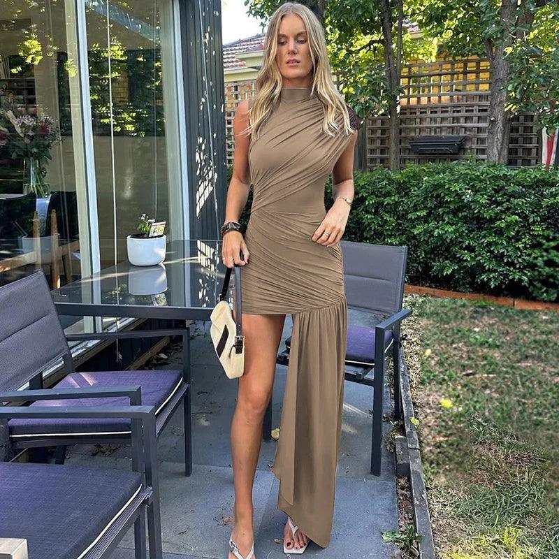 Melissa Draped & Ruched Mini Dress