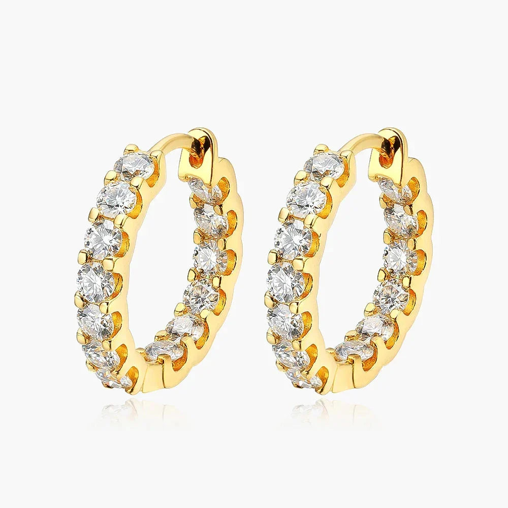 100% 925 Sterling Silver 2.6ct Moissanite Earrings
