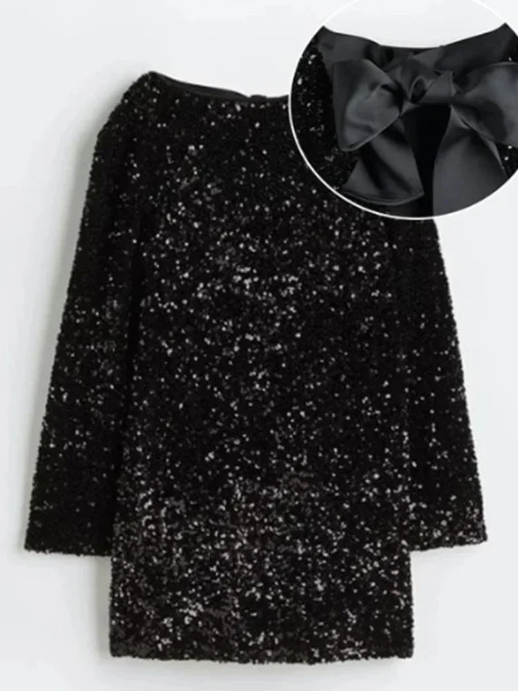 Diorra Flare Sleeve Backless Mini Dress