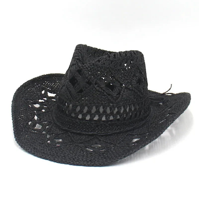 Handmade Vintage Curled Wide Brim Sun Hat