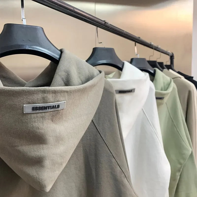 ESSENTIALS Fleece Oversized Hoodie Pullover