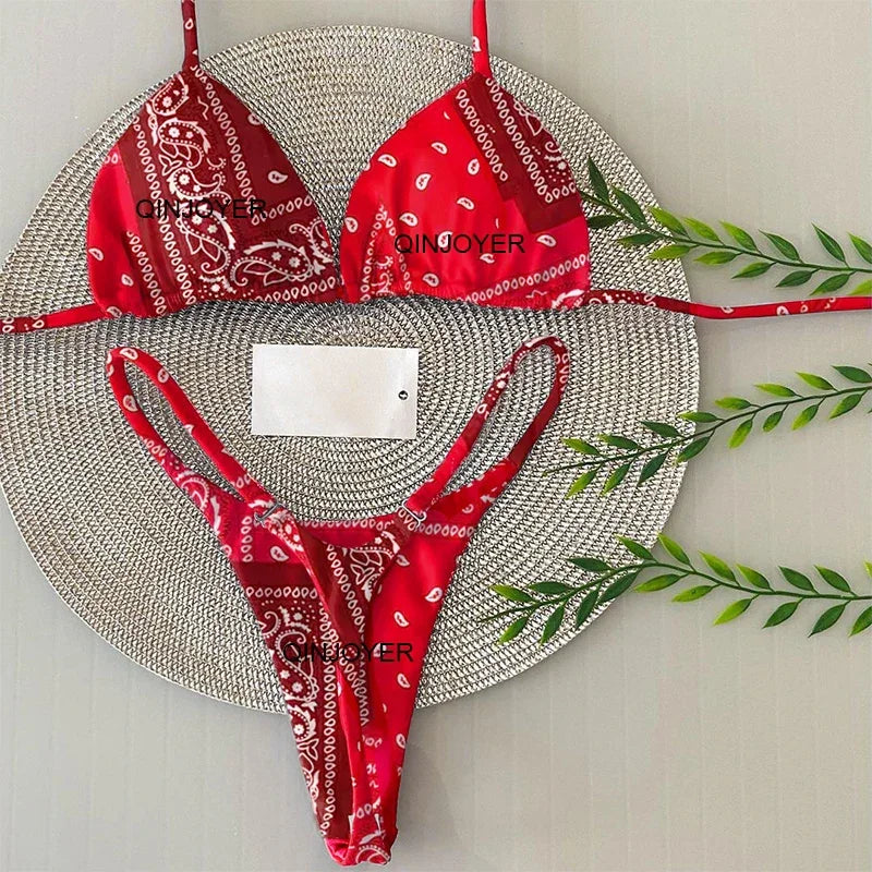Hottie Print Brazilian Bikini