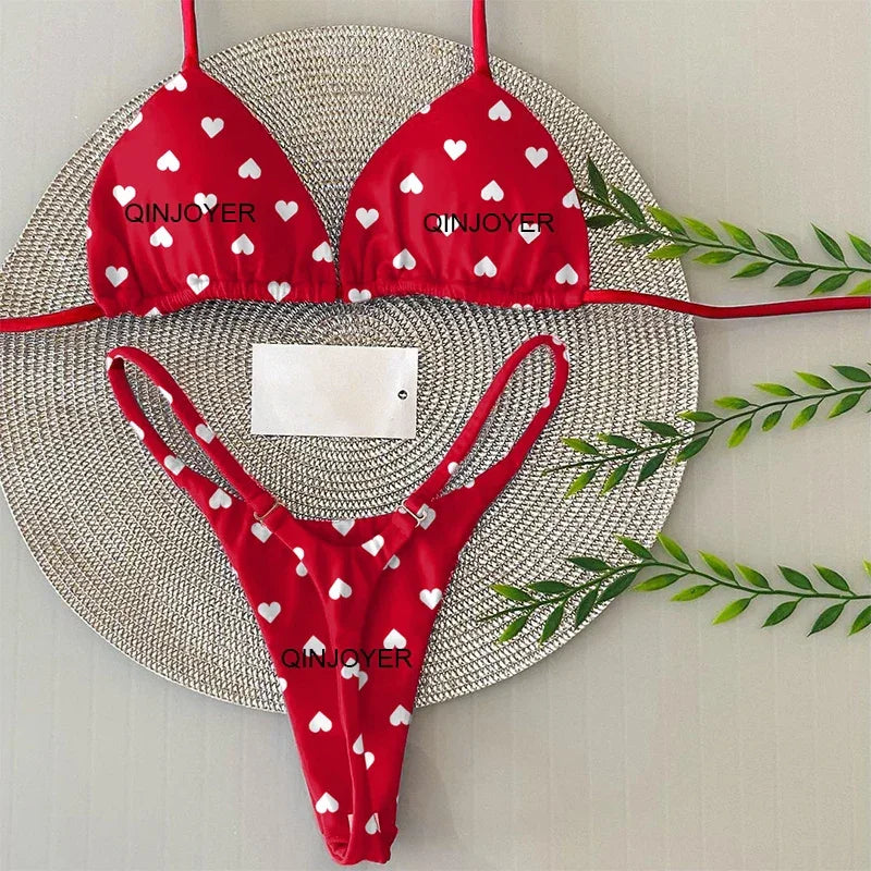 Hottie Print Brazilian Bikini