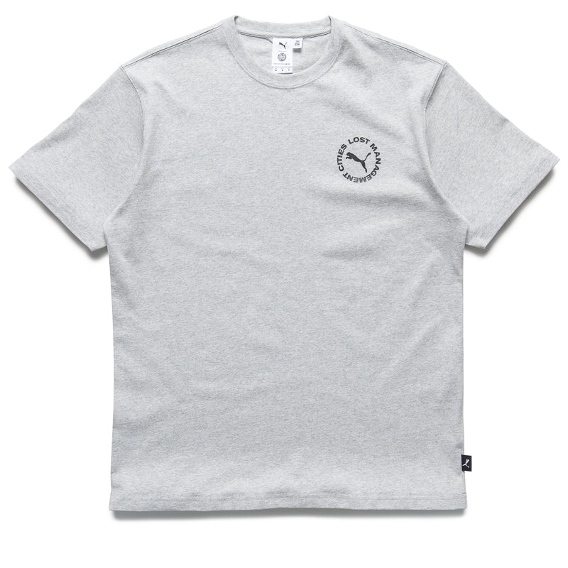 Lost Management Cities x Puma Cat Tee - Light Gray Heather
