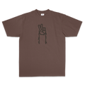 Sasquatch Peace Tee - Brown