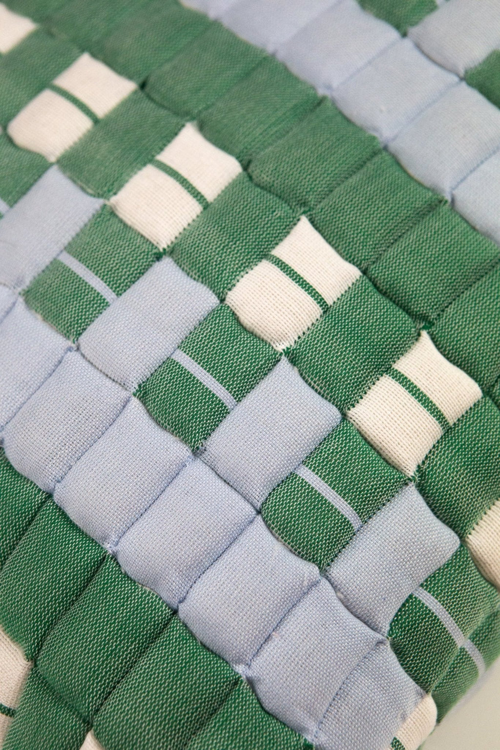 Backordered: Sujani Quilted Pillow - Blue & Green
