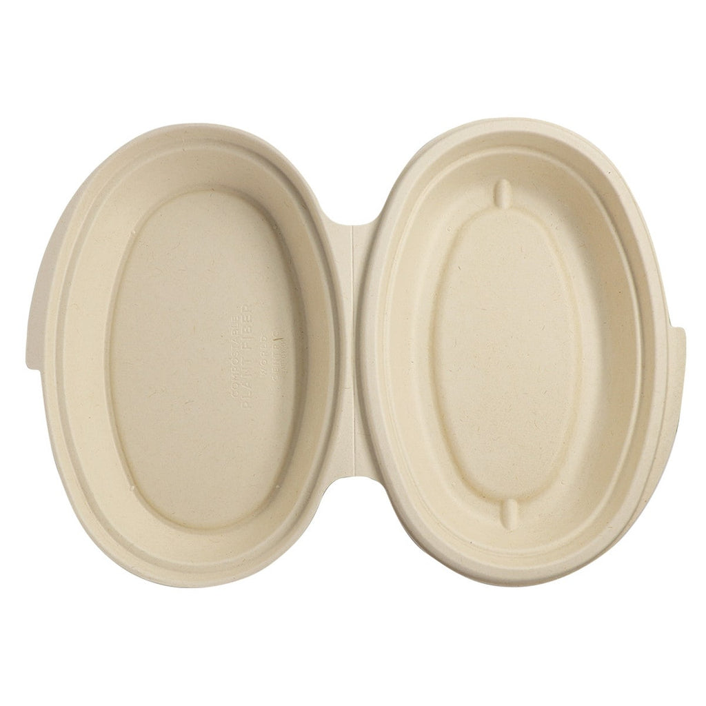 World Centric 32 oz Burrito Bowl Clamshell (QTY:250)