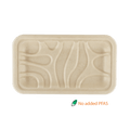 World Centric 8.3x4.9x0.7" Fiber Tray, PLA Lined (QTY:500)