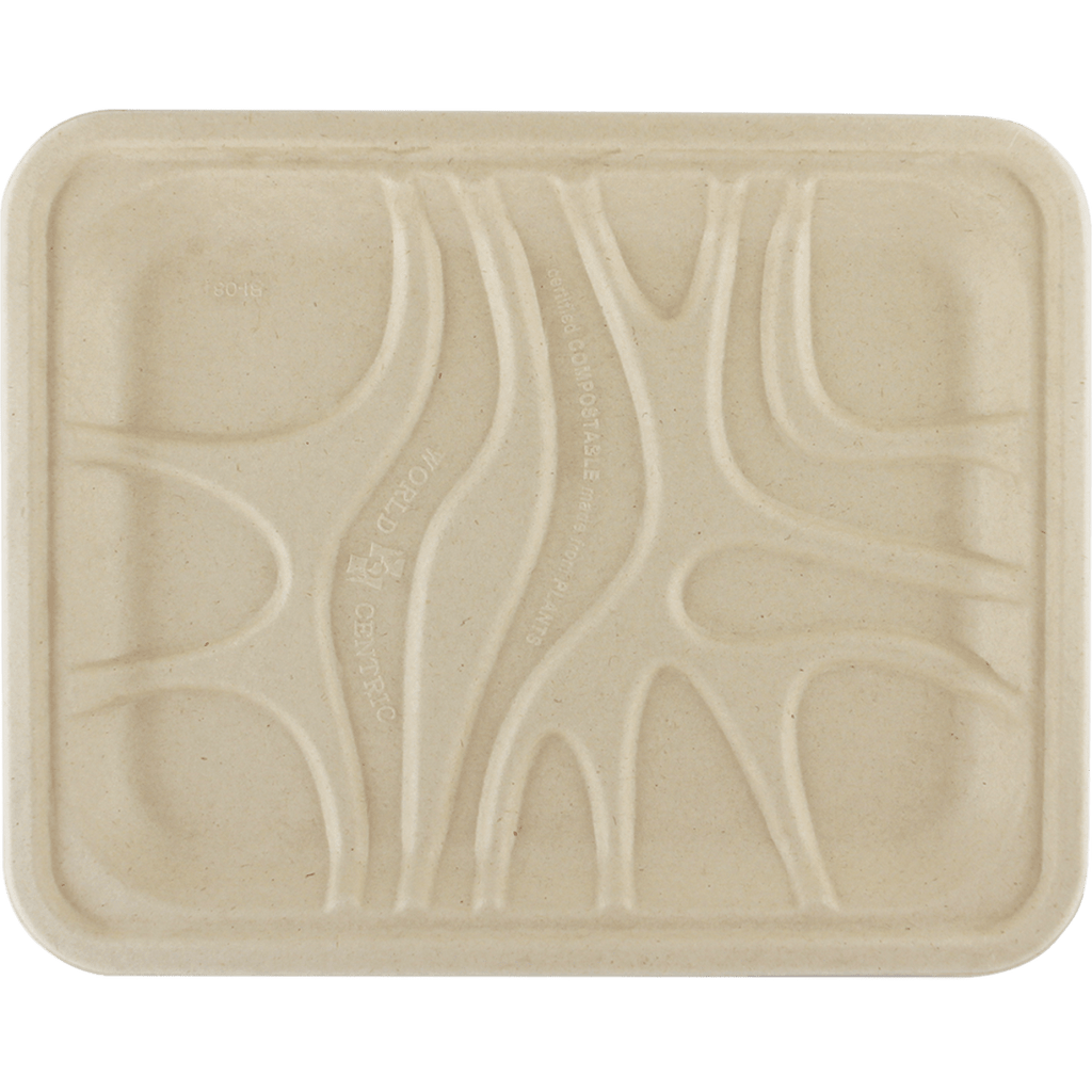 World Centric 9.125 x 7.125 x .65" Tray (QTY:500)