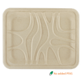 World Centric 9.1x7.2x0.7" Fiber Tray, PLA Lined (QTY:500)