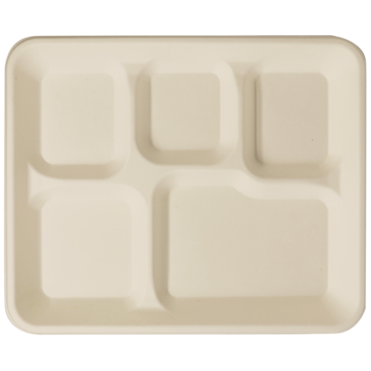 World Centric 18 oz Fiber Tray, 5-Compt (QTY:400)