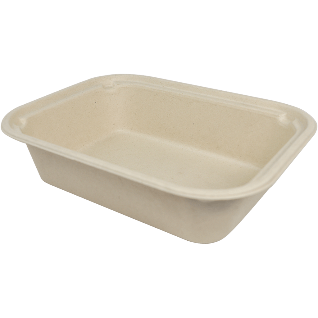World Centric 60 oz Fiber Food Container, Compostable Bamboo & Plant Fiber (QTY 400), SKU TR-SC-60-LFP