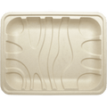 World Centric 10.5x8.2x1.25 Fiber Meat and Produce Tray, PLA Lined (QTY:480)