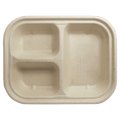 World Centric 29 oz Fiber Container PLA Lined, 3-Compt (QTY:400)