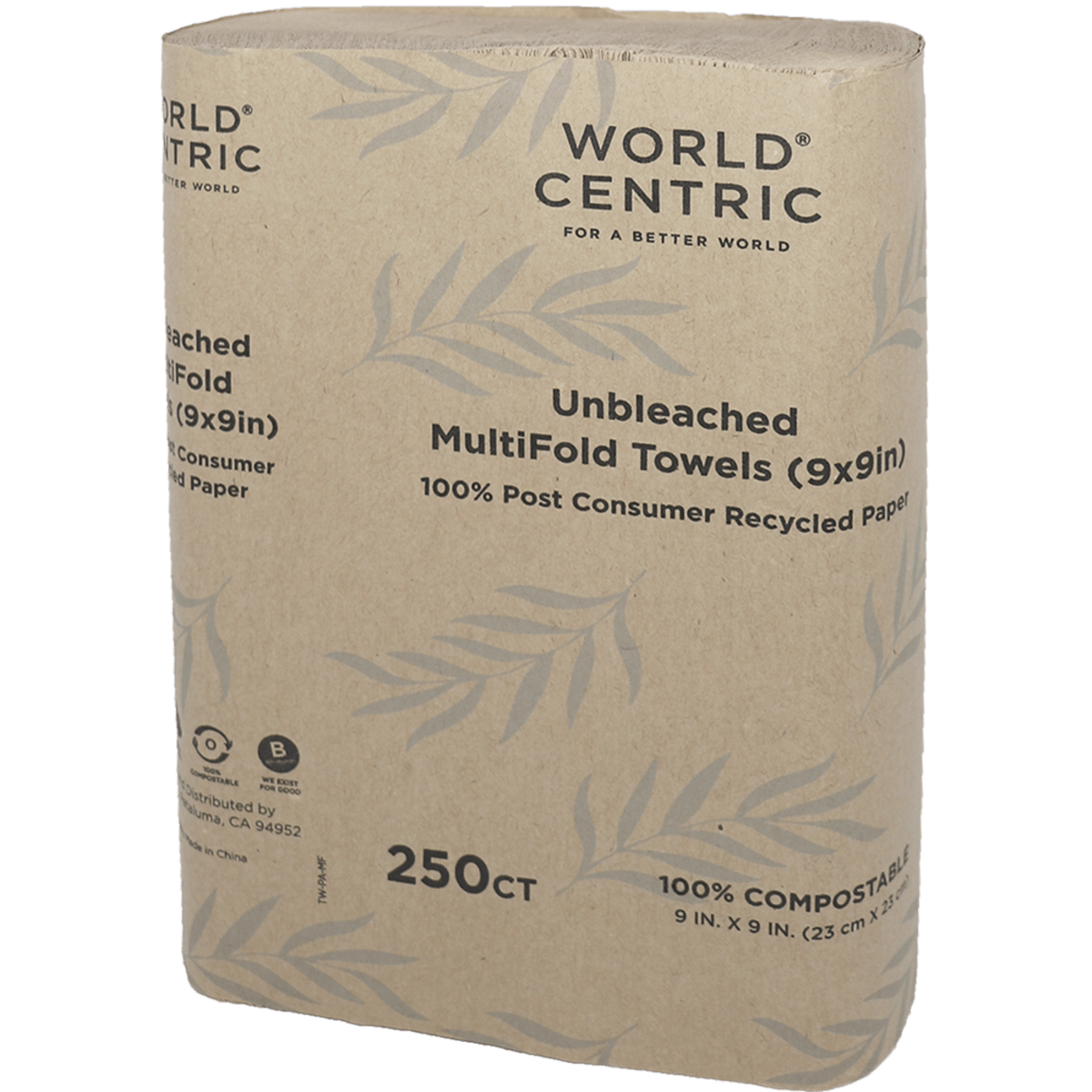 World Centric 3x9" Multi-Fold Towels (QTY:4000)