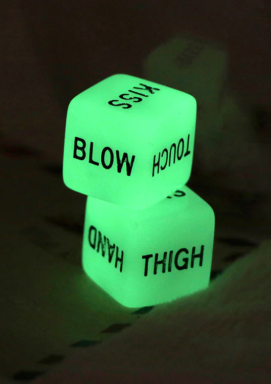 Glow in the Dark Erotic Dice