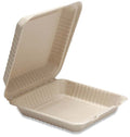 Vegware 9in Clamshell Natural Brown Molded Fiber (QTY:200)