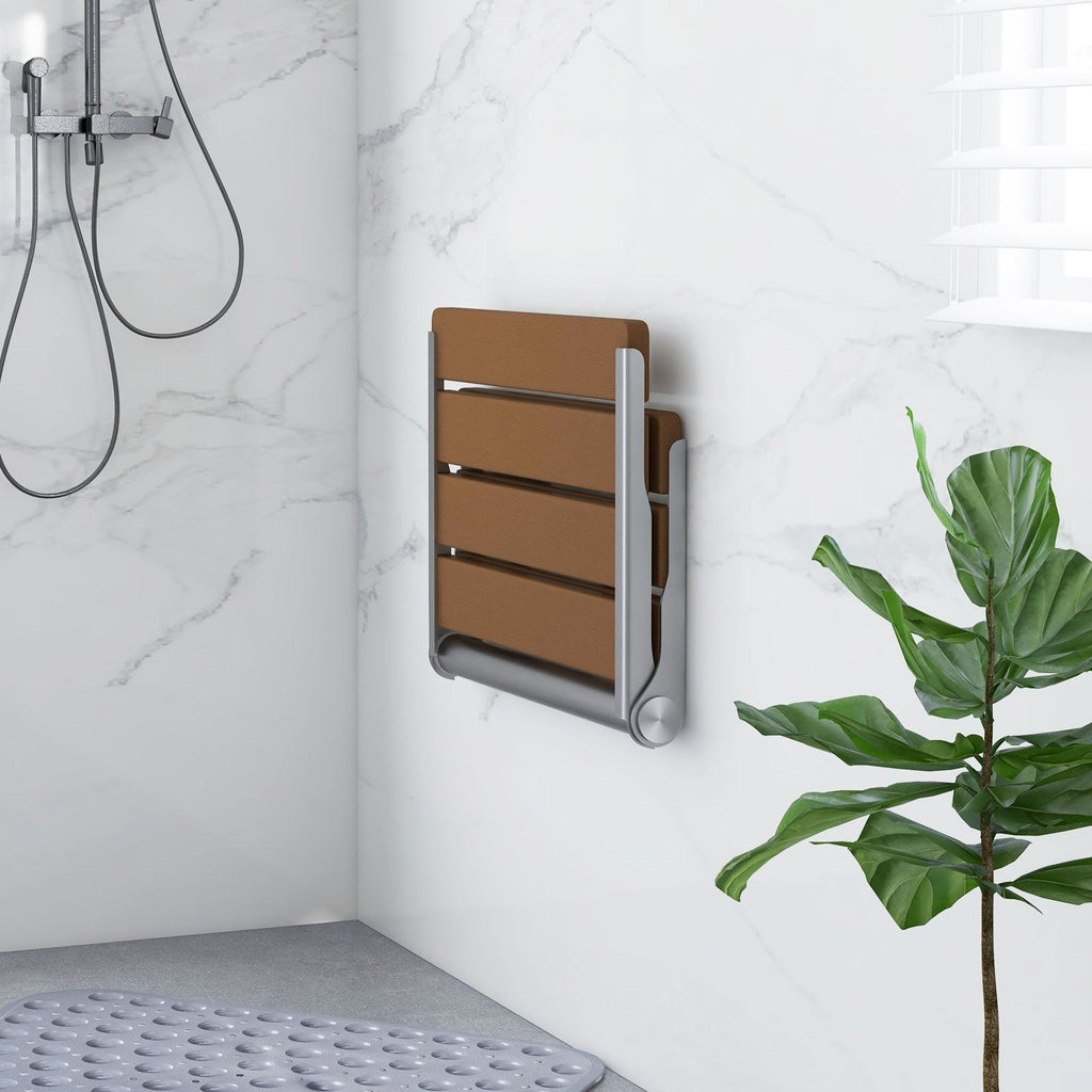 Wall-Mounted Foldable Waterproof HIPS Bathroom Bench