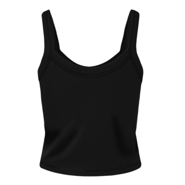 Alabama Bubble Heart Micro Ribbed Crop Tank