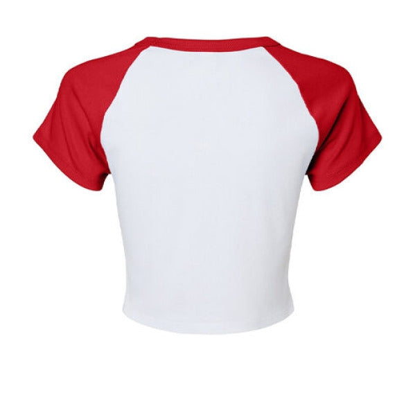 Alabama Heart Raglan Micro Ribbed Baby Tee