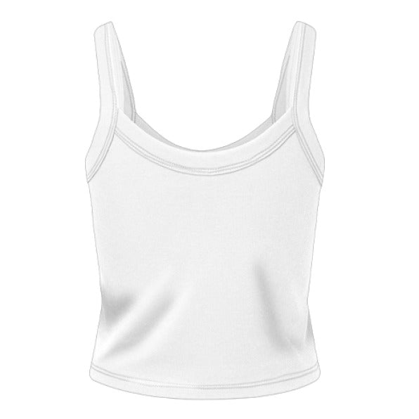 Alabama Bubble Heart Micro Ribbed Crop Tank