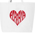 Alabama Heart Jumbo Tote