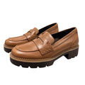 New Vionic Womens Size 6.5 Chestnut Brown Leather Fillmore Slide On Loafer Shoes