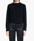 Harold Beaded Neckline Wool Sweater