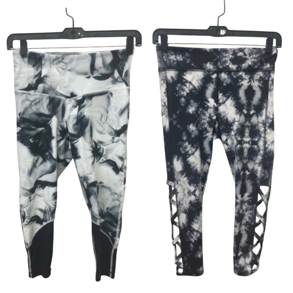 Lot of 2 Vogo Athletica & Zella Medium Stretch Polyester Athletic Ankle Leggings