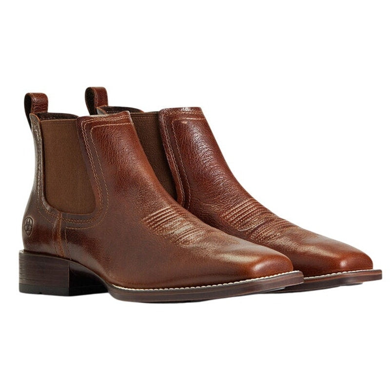 New in Box Ariat Mens 7 Royal Brown Booker Ultra Chelsea Leather Western Boots