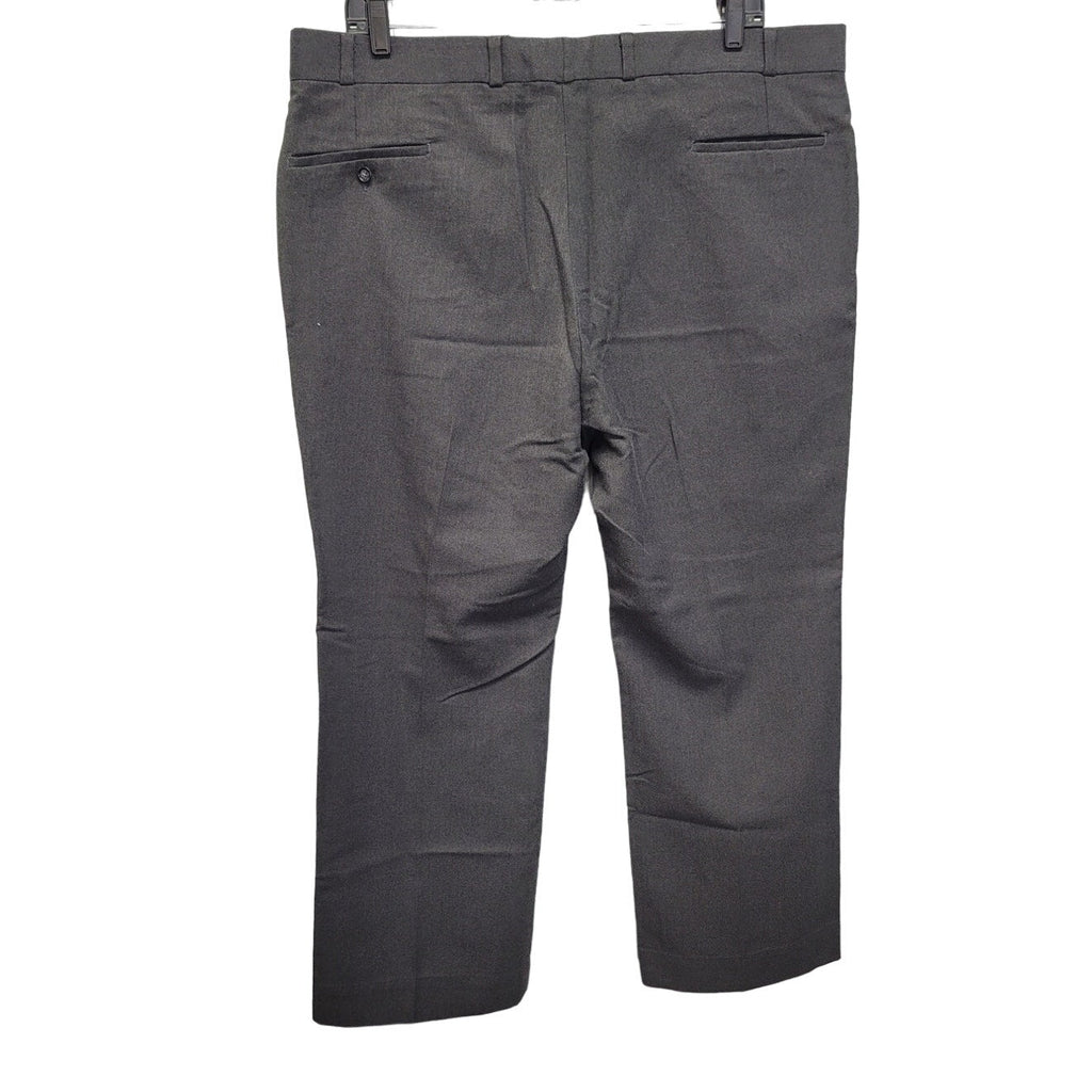 Mens 45X30 Charcoal Gray Flat Front Hemmed Dress Pants w Pockets