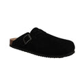 New In Box Khombu Mens Size 11 Black Faux Suede Damian Cork Slide On Mule Shoes