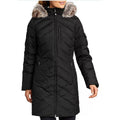 New Eddie Bauer Womens XXL Black 650 Down Sun Valley Puffer Parka Long Coat