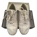 Easy Spirit Womens Size 9.5 Lace Up Lightness White Leather Comfort Shoes