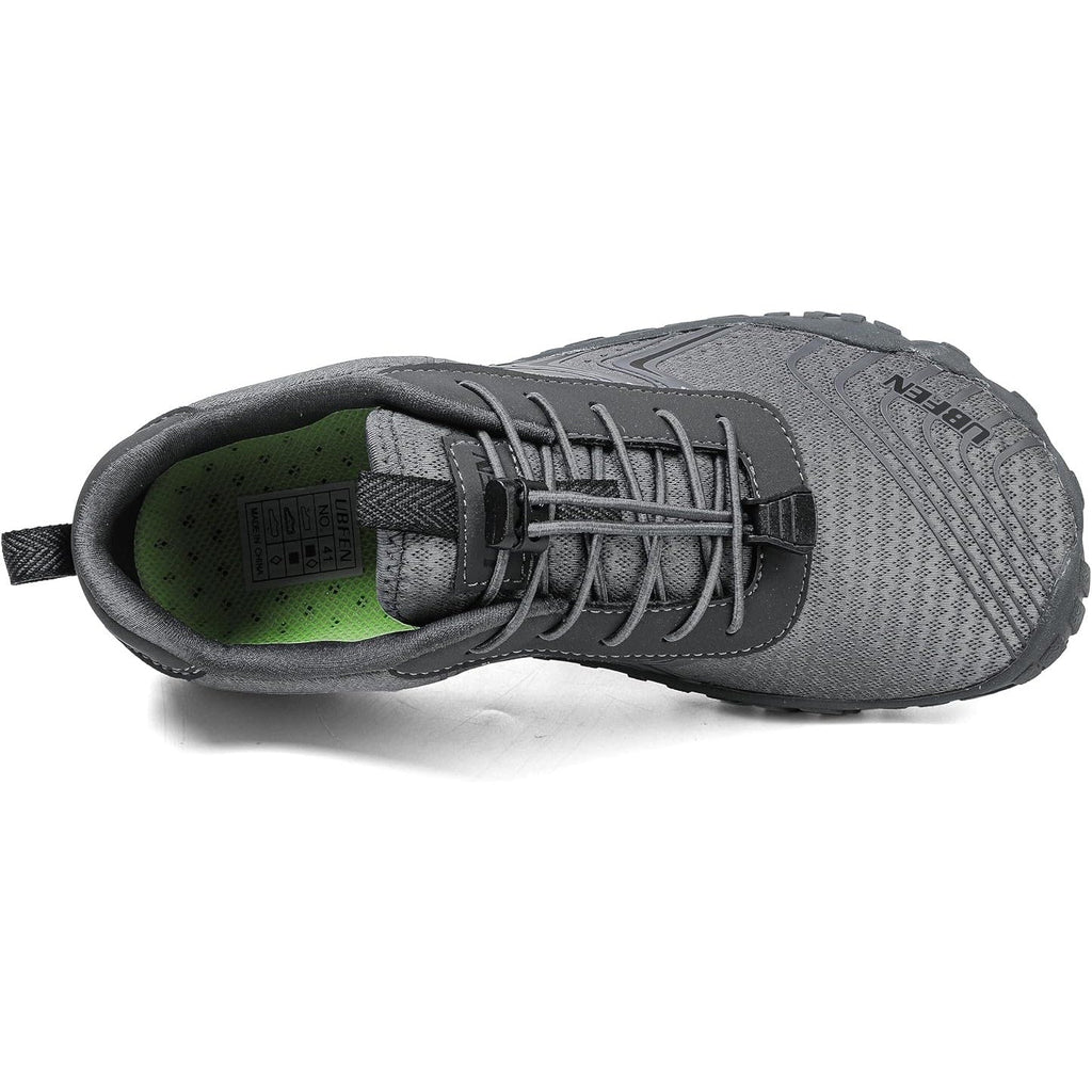 Ubfen Mens Size 13 Gray Elastic Lace Up Non Slip Quick Dry Barefoot Water Shoes